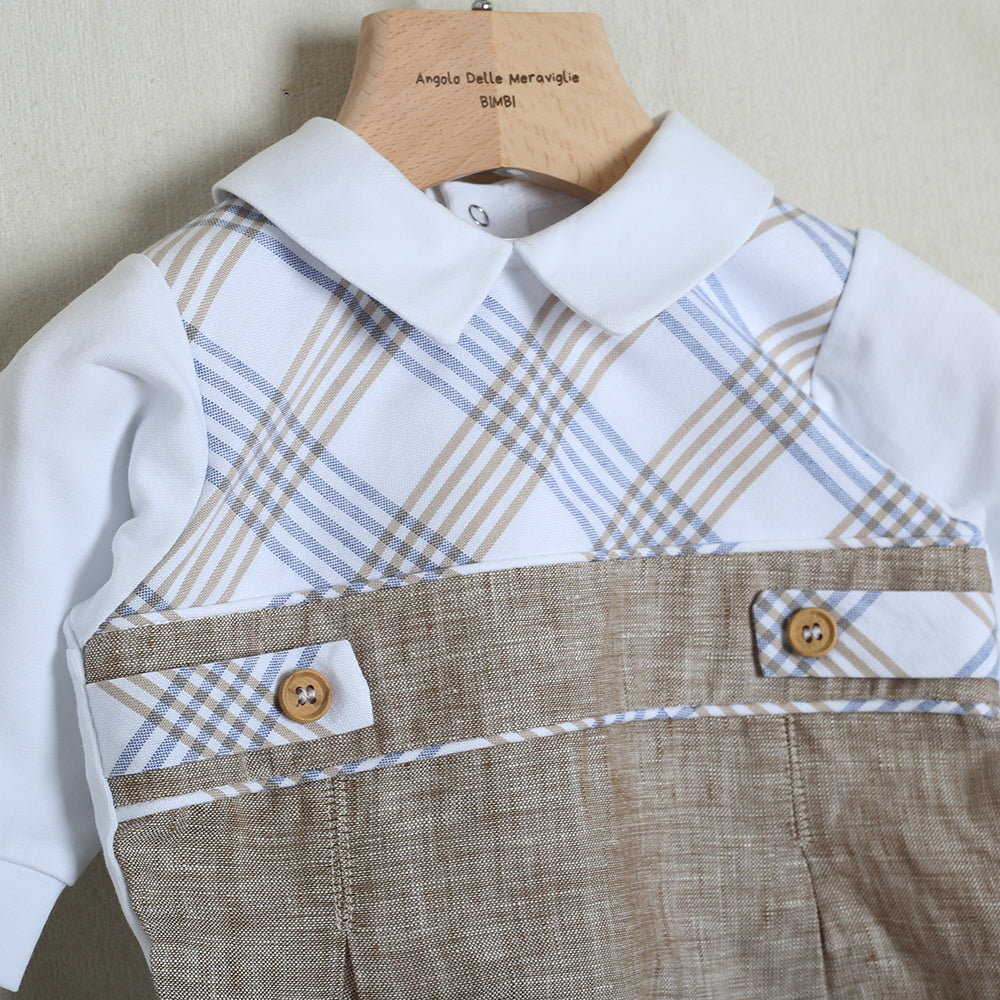 Tutina Intera In Cotone "Sartoria Dei Piccoli"