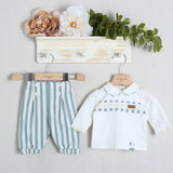 Tutina Spezzata In Cotone "Sartoria Dei Piccoli"