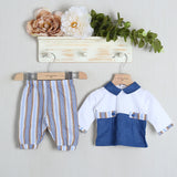 Tutina Spezzata In Cotone "Sartoria Dei Piccoli"