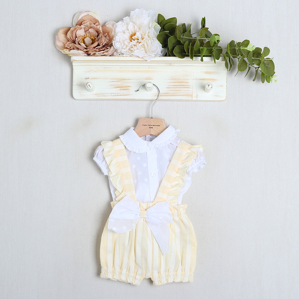 Salopette In Cotone "Sartoria Dei Piccoli"