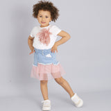 T-Shirt Con Spilla Fiocco