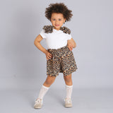 Animalier-Anzug mit Shorts 