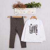 Komplett mit warmen Baumwollleggings