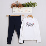 Komplett mit warmen Baumwollleggings