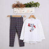 Komplett mit warmen Baumwollleggings