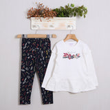 Komplett mit warmen Baumwollleggings
