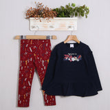 Komplett mit warmen Baumwollleggings