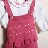Salopette In Maglia + Shirt Manica Lunga
