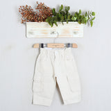 Pantalone Cargo Con Molla In Vita