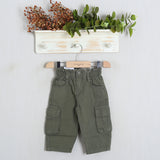 Pantalone Cargo Con Molla In Vita