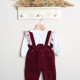 Salopette Costine + Shirt Manica Lunga