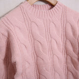 Geflochtener Pullover