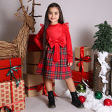 Schottisches Chenille-Kleid