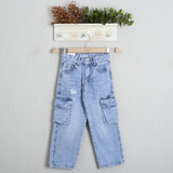 Denim Cargo Gamba Larga