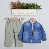 Completo Con Pantalone+Camicia+T-Shirt