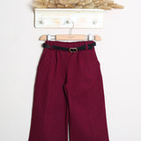 Pantalone Gamba Larga Con Applicazioni