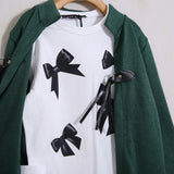 Set aus Strickjacke und bedrucktem Hemd
