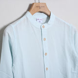 Camicia Lino Collo Coreano