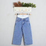Jeans Baggy Con Vita Combinata