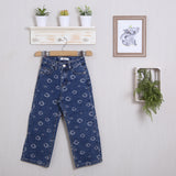 Baggy gemusterte Jeans