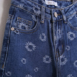 Baggy gemusterte Jeans