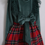 Schottisches Chenille-Kleid