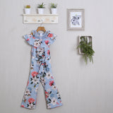 Jumpsuit mit floralem Volant