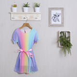 Mehrfarbiges Kleid