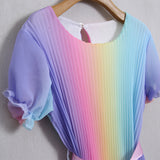 Mehrfarbiges Kleid