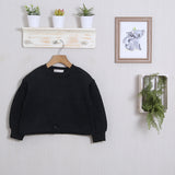 Warmes, kurzes Sweatshirt aus Baumwolle