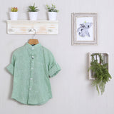 Camicia Lino "Pierre Cardin" Collo Coreano