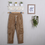Pantalone Cargo Effetto Velluto