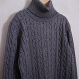 Maglioncino Intrecciato Collo Alto