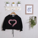 Kurzes Sweatshirt mit Frontprint