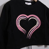 Kurzes Sweatshirt mit Frontprint