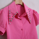Camicia Applicazioni Colletto