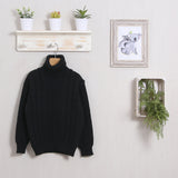 Maglione Intrecciato Collo Alto