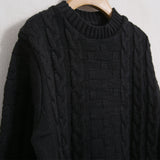 Maglione Intrecciato Girocollo