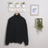 Maglione Intrecciato Collo Alto